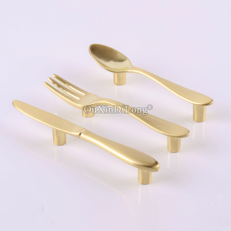 Furniture Hardware Brands - ใหม่เอี่ยม 10 ชิ้น ที่จับตู้/ชุดมือจับช้อน/ส้อม/มีด สำหรับตู้เก็บของ ตู้เสื้อผ้า