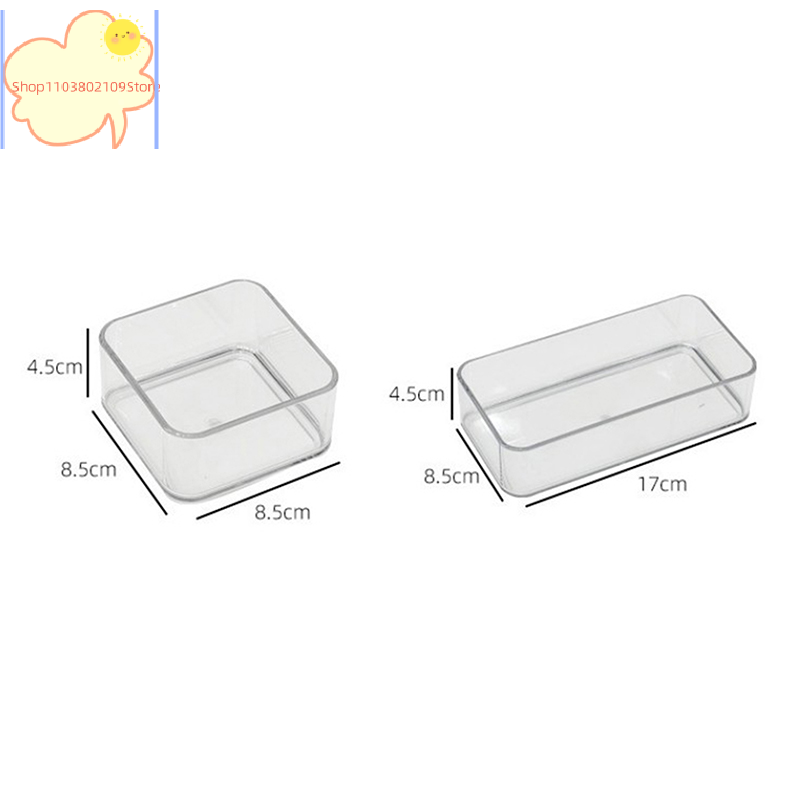 Drawer Organizer Peg - กล่องจัดระเบียบอะคริลิคแบบซ้อนได้ ปรับขนาดได้ สำหรับเครื่องสำอาง กล่องเก็บเครื่องสำอางแบบโมดูล