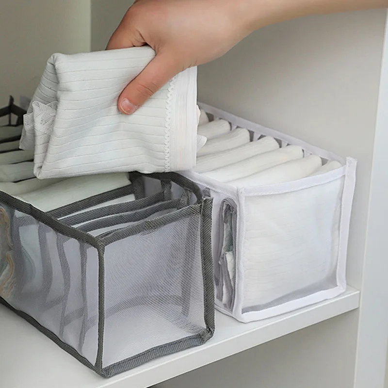 Drawer Organizer Peg - กระเป๋าเก็บของอเนกประสงค์สำหรับเด็ก พร้อมตัวแบ่งลิ้นชักตาข่ายไนลอน แบบรังผึ้ง สำหรับจัดระเบียบชุดชั้นในและถุงเท้าในตู้เสื้อผ้า