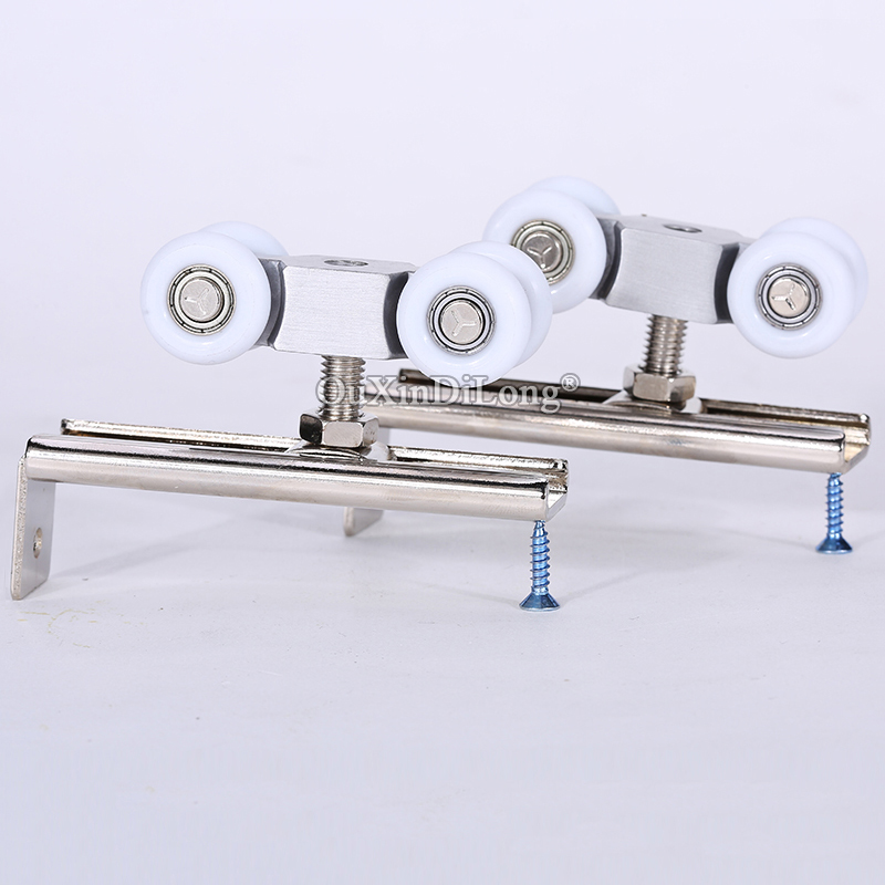 Furniture Hardware Brands - ยี่ห้อใหม่ 2PCS Heavy Duty เลื่อนประตูลูกกลิ้ง 4