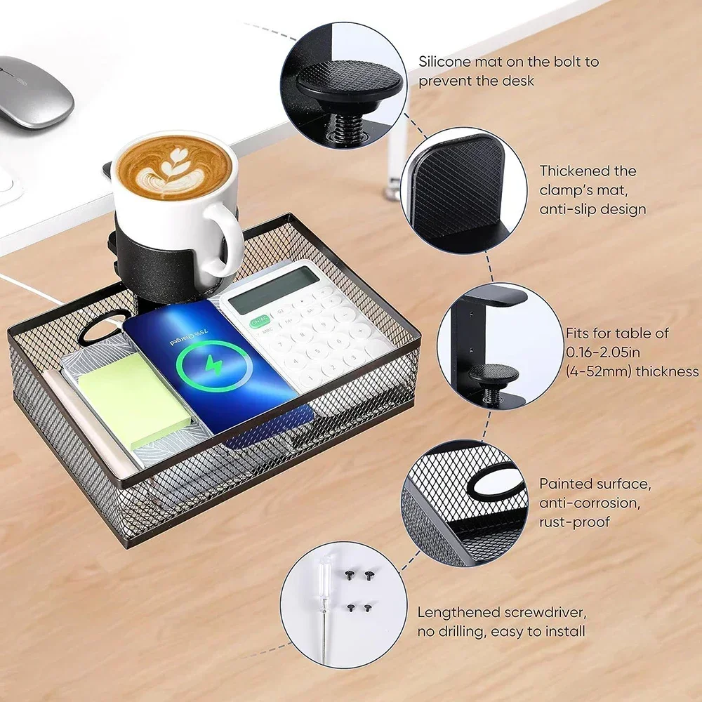 ชั้นวางของที่ซ่อนอยู่ใต้โต๊ะ 3 - Drawer Organizer Peg บทวิจารณ์และราคา