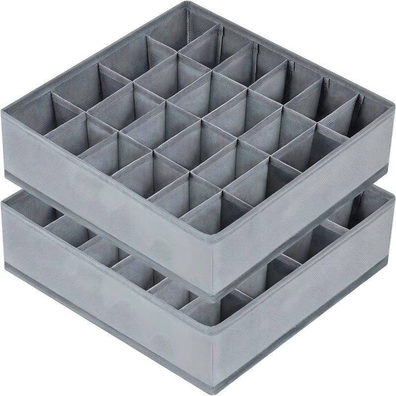 กล่องจัดเก็บแบบพับได้ 24 ช่อง, - Drawer Organizer Peg บทวิจารณ์และราคา