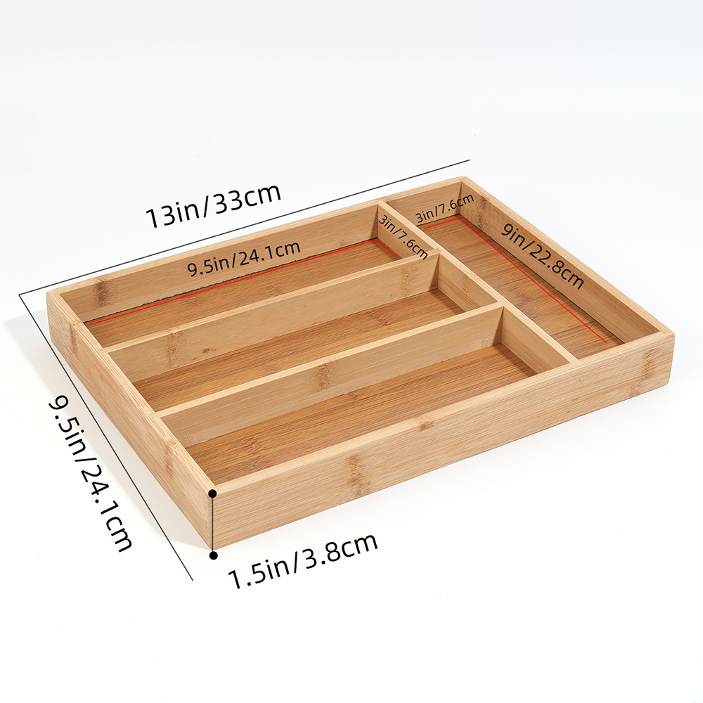 ช้อนส้อมไม้ไผ่แบ่งถาดเก็บRack  - Drawer Organizer Peg บทวิจารณ์และราคา