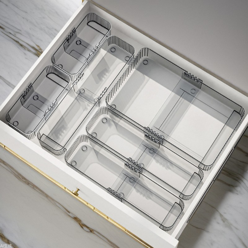 กล่องจัดระเบียบลิ้นชักแบบขยายไ - Drawer Organizer Peg บทวิจารณ์และราคา