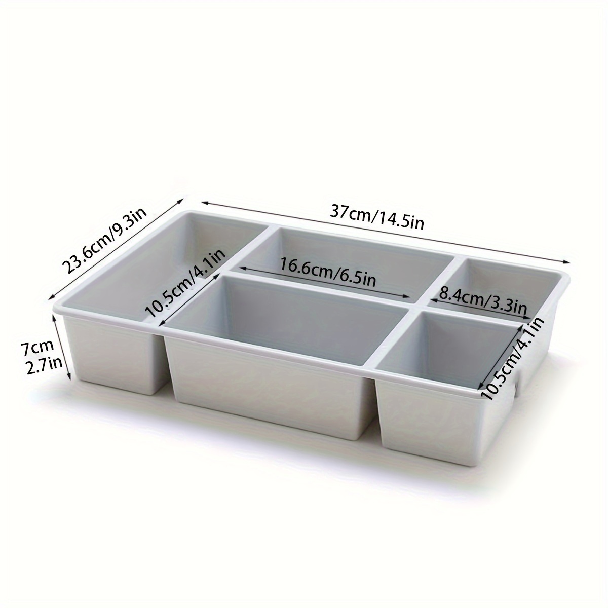 กล่องเก็บของแบบแบ่งช่อง 2 ชิ้น - Drawer Organizer Peg บทวิจารณ์และราคา